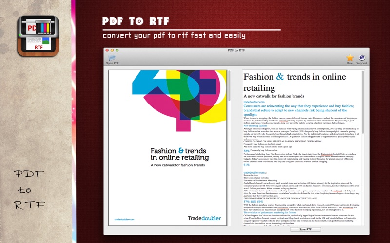 Screenshot #1 pour PDF to RTF