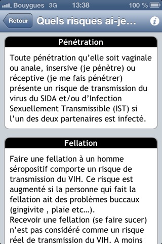 Risque SIDA screenshot 3