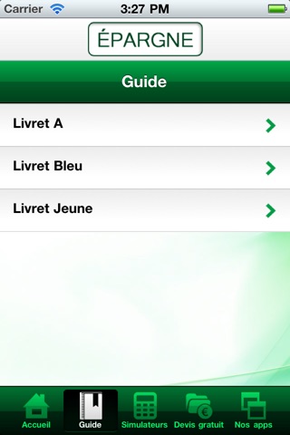 Epargne screenshot 2