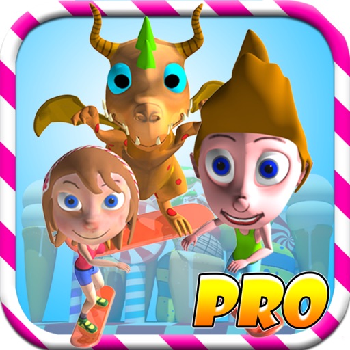 Candy City Sky Surfers PRO - Skateboard/hoverboard-surfing run game for boys and girls: Crush your competition! Icon
