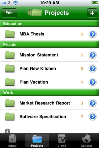 MyProjects LITE screenshot 2