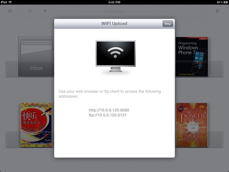 GReader - the best PDF reader for iPad