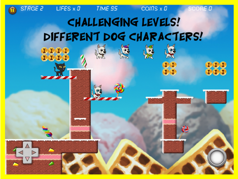 Awesome Dog Escape Run HD Free - Best Candy Land Race Game screenshot 2