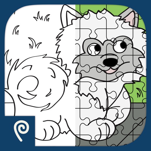 Color It Puzzle It: Cats and Dogs Lite icon