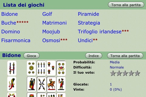 Italian Solitaires screenshot 3