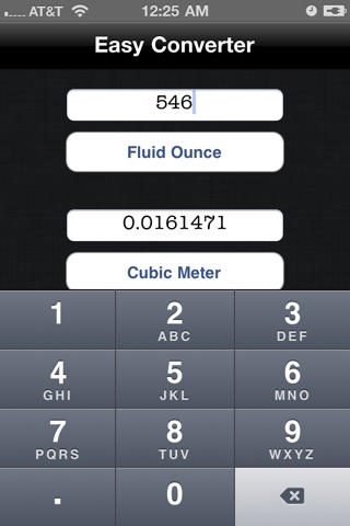 Easy Converter - universal unit convert ( length, area, volume, speed, weight, temperature ) screenshot 3