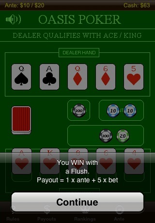 Oasis Poker screenshot 3