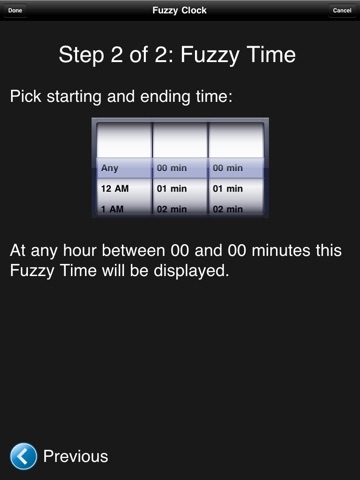 Fuzzy Clock HD screenshot 2