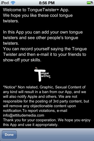 Tongue Twister Plus Lite screenshot 3