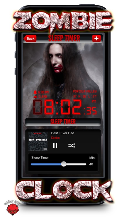 Zombie Alarm Clock Pro - Scary Sounds w Sleep Timer screenshot-3