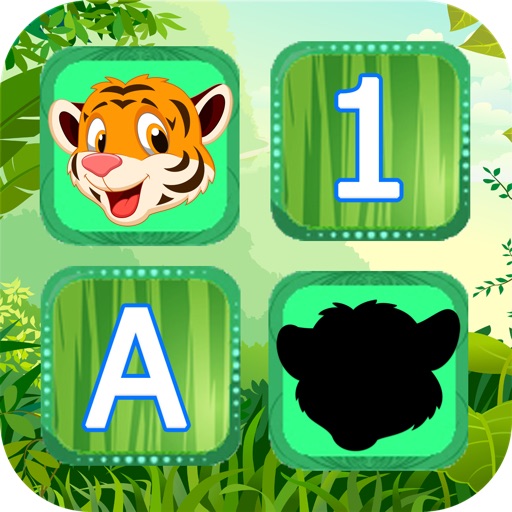 Jeu Mémoire Animaux 6 jeux pour les enfants : images, lettres, nombres icon