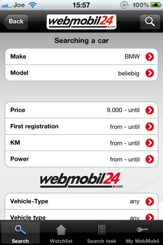 WebMobil24 screenshot 2