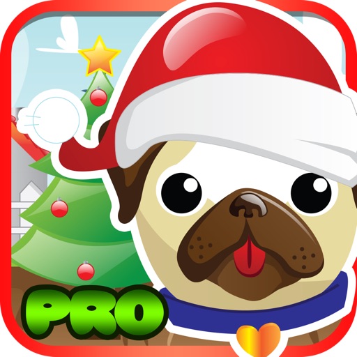 Pet Pug Xmas Eve Run : Pro Icon