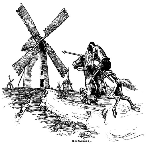 Don Quixote by Miguel de Cervantes with illustrations