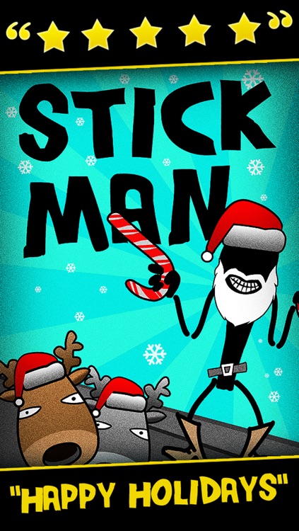 A Stickman Santa Stampede Christmas Reindeer Run Free Games for the Holidays!