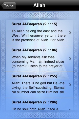 Quran Topics screenshot 3