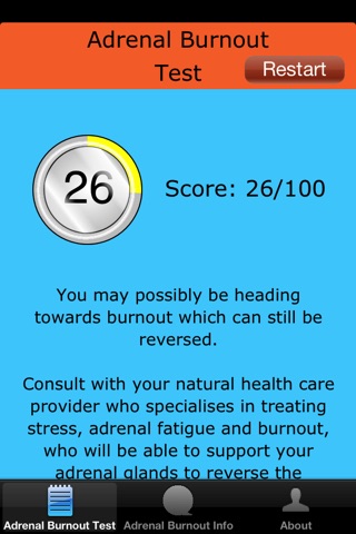 Adrenal Burnout Test App screenshot 2