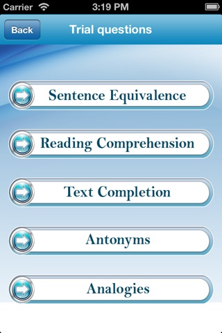 GRE Verbal: practice and test screenshot 2