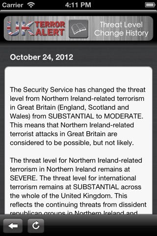 UK Terror Alert Lite screenshot 3