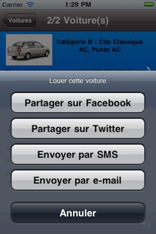 Location Voiture Tunisie screenshot 4