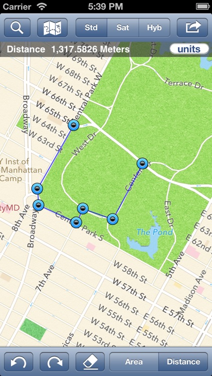 Geo Measure - Map Area / Distance Measurement