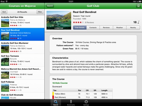 Albrecht Golf Guide for iPad screenshot 2