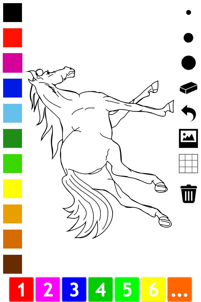A Coloring Book of Horses for Children: Learn to draw and color pony, horse riding, equestrian and more screenshot 3