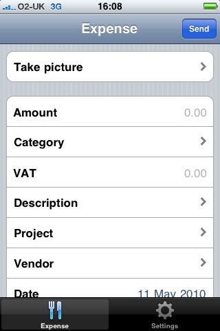 SnapExpense screenshot 2