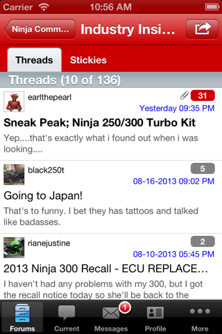 New Ninja - Kawasaki Ninja Forum screenshot 3