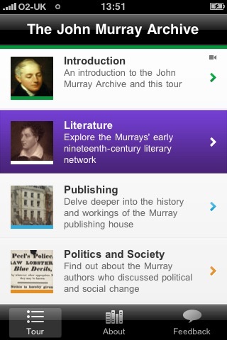 Explore the John Murray Archive screenshot 2