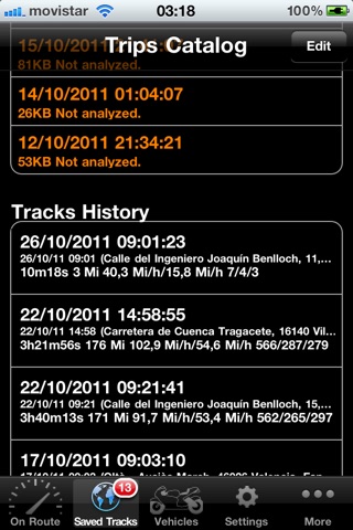 Moto Sport Telemetry Tracker screenshot 3