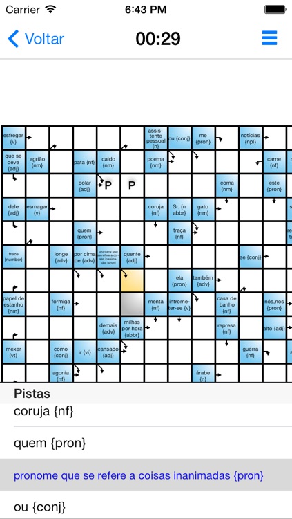 Aprenda Inglês com Palavras Cruzadas screenshot-4