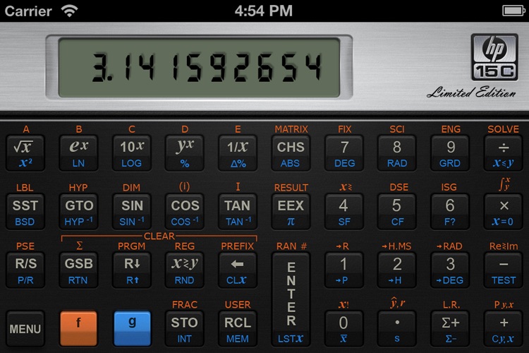 Hewlett Packard 15C Scientific Calculator
