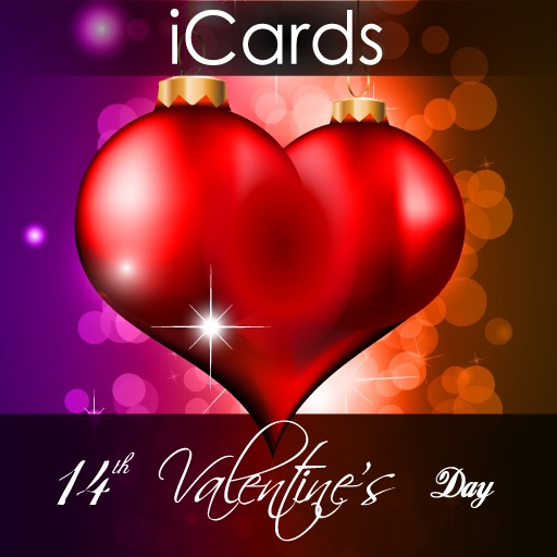 14th Valentine's Day iCards HD - Send to your love amazing iCards icon