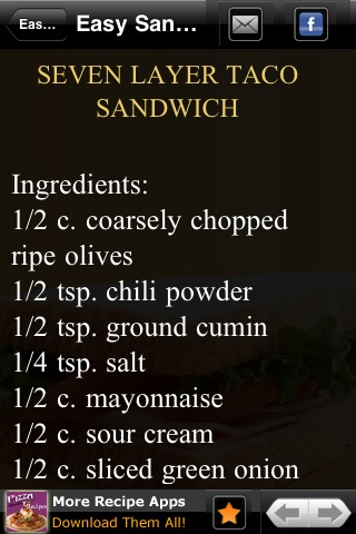 Easy Sandwich Recipes screenshot-4