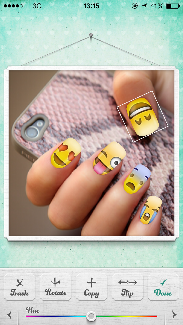 Nails Camera - Nail Art Stickers for Instagram, Tumblr, Pinterest and Facebook Photos的使用截图[3]