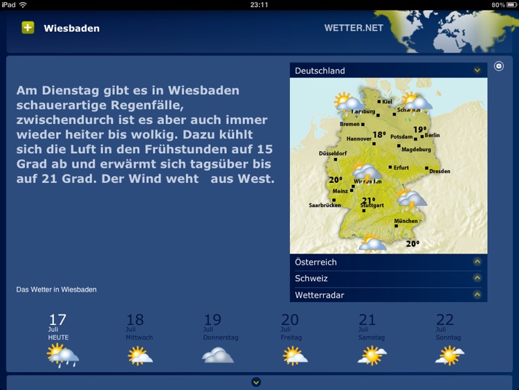 wetter.net for iPad screenshot-3