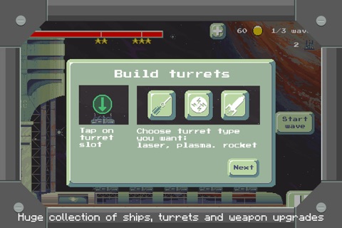 Space Defense Free TD – Retro Pixel Graphics Arcade Space Shooting Game screenshot 4