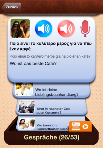 iTalk Greek: Conversation guide - Learn to speak a language with audio phrasebook, vocabulary expressions, grammar exercises and tests for english speakers HD screenshot 3