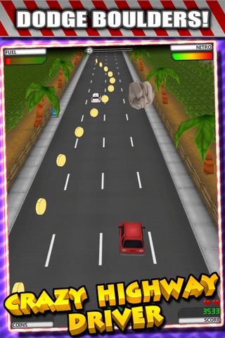 Скриншот из Crazy Highway Nitro Car Chase Driver - Endless Road Racing Adrenaline Game