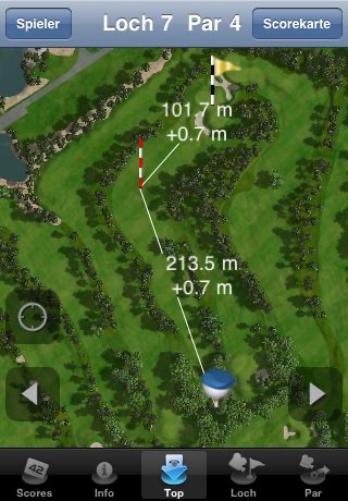 Digital Caddie, White Eurovalley Golf Park Malacky, SVK screenshot 3