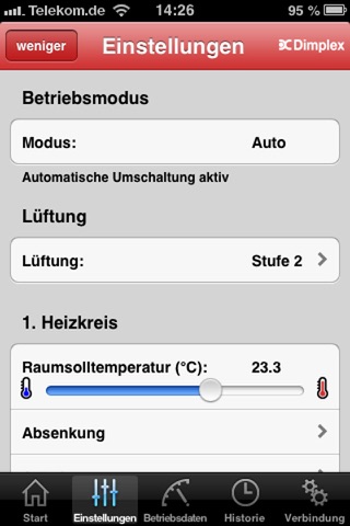 HeatPumpApp screenshot 2