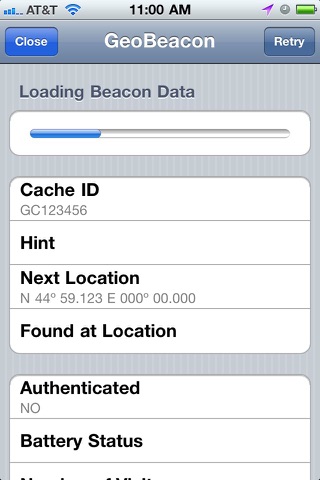 GeoBeacon screenshot 2