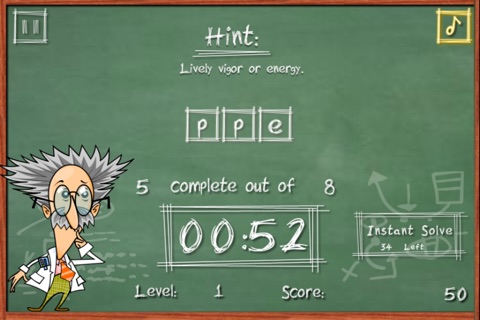 Professor Palindromes Unscramble screenshot 2