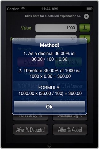 Percentage CalcuIator screenshot 2