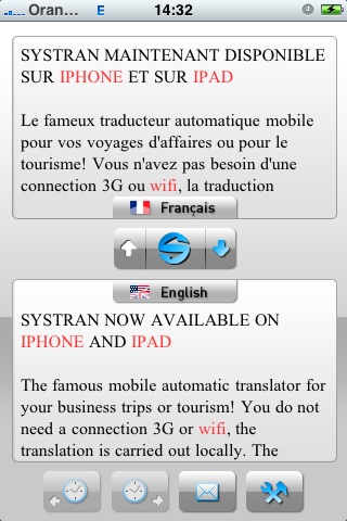 SYSTRAN Mobile Translator English-French screenshot 4