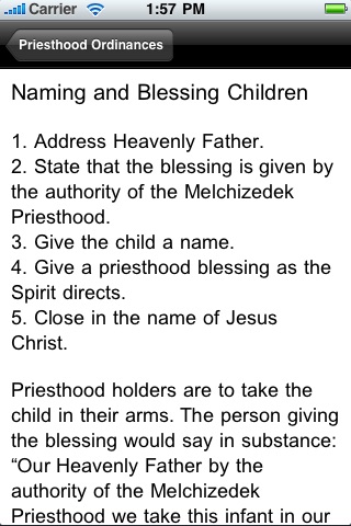 LDS Priesthood Ordinances screenshot 2