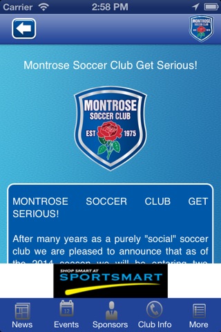 Montrose Soccer Club screenshot 2