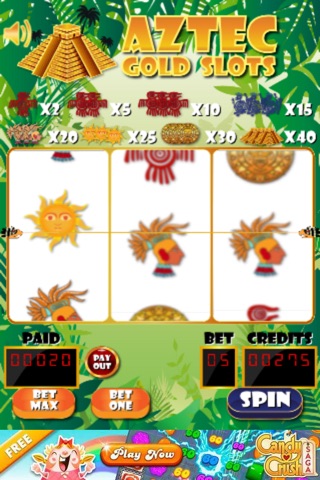 Aztec Real Gold Slots Social Casino Game - Win Big Coin in Slot Fever Mania Story screenshot 3