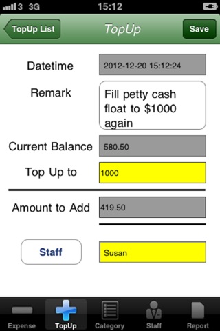 Petty Cash Manager screenshot 2